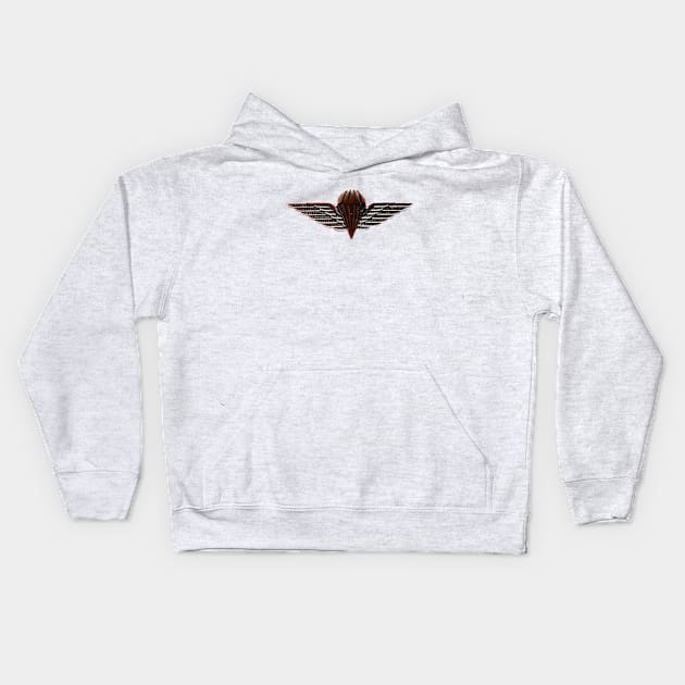 Irish Jump Wings - Paratrooper Kids Hoodie by Desert Owl Designs